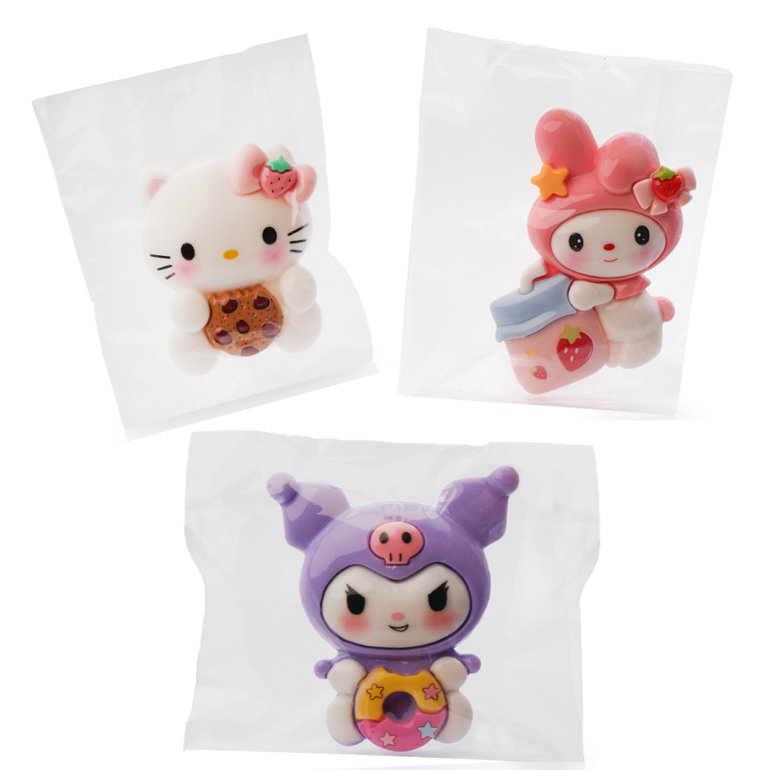 Set Charms - Hello Kitty, My Melody, Kuromi
