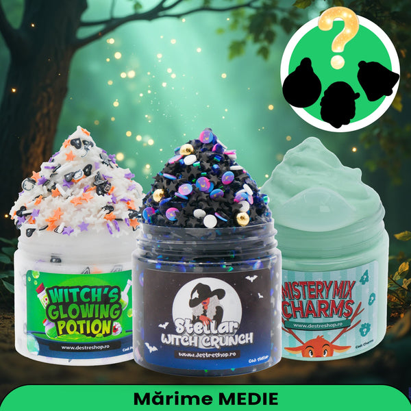 Pachet Witch's Spells-3 SLIMES MEDII+6 MYSTERY CHARMS