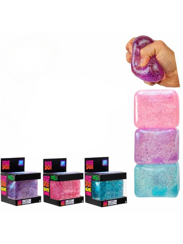 Cub Needoh - Antistress squishy 5 cm, jucarie elastica soft, cub moale relaxare