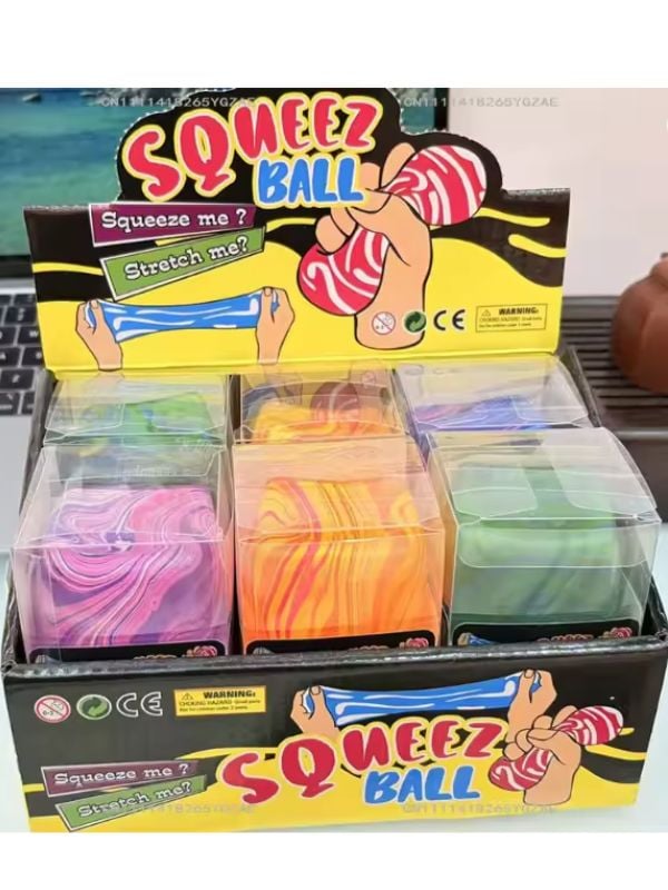 Cub Needoh - Antistress squishy 5 cm, jucarie elastica soft, cub moale relaxare